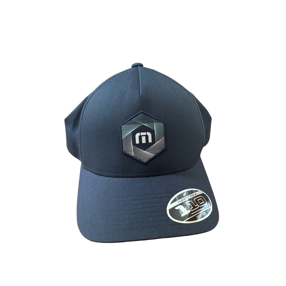TravisMathew Eternal Optimist Hat Blue Nights Flexfit 110 Snapback Cap 1MY608 OS